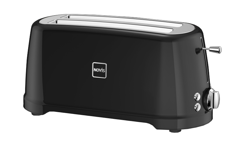 NOVIS T4 - Toaster (Silber/Schwarz)