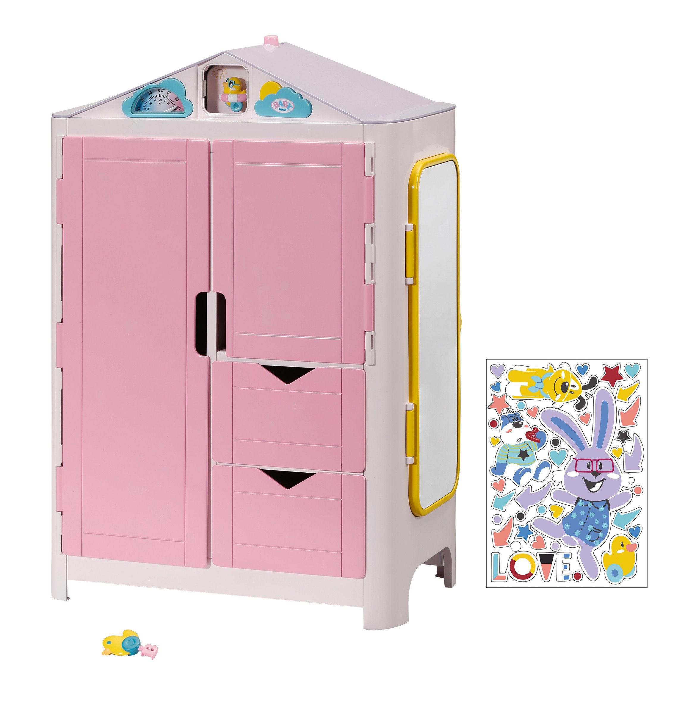 ZAPF CREATION BABY born Schrank mit Wetterente Puppenzubehör Mehrfarbig