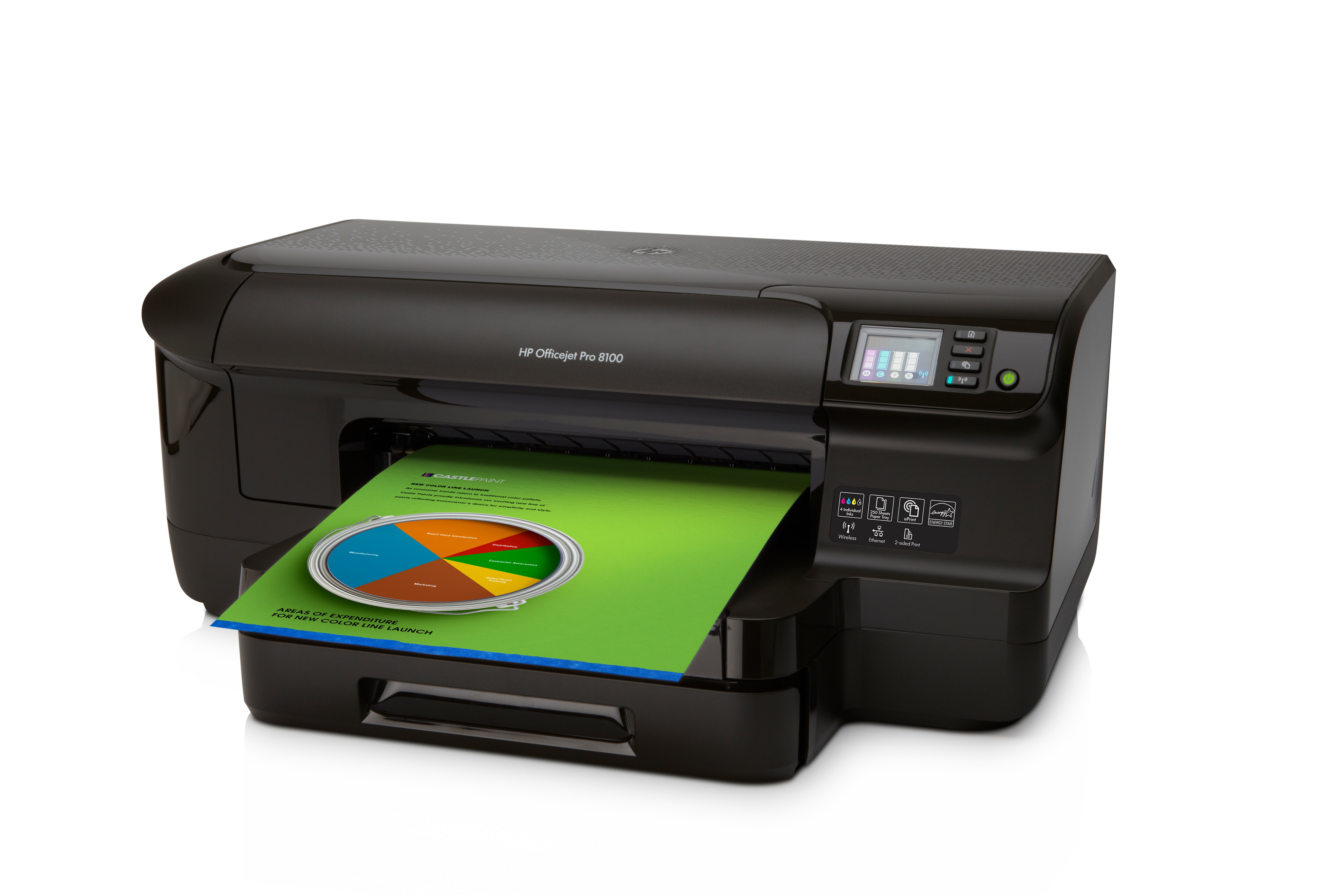 Impresora - HP Officejet Pro 8100 con WiFi e impresión móvil