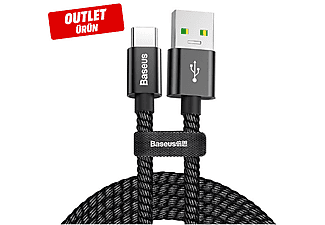 BASEUS Beseus Double Type-C İçin 5A 1M Hızlı Şarj USB Kablo Siyah Outlet 1205881