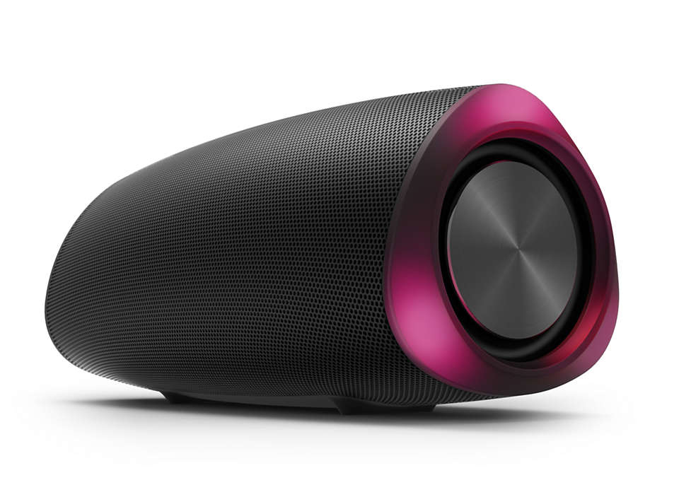 PHILIPS S6305 Bluetooth Lautsprecher, Schwarz, Wasserfest