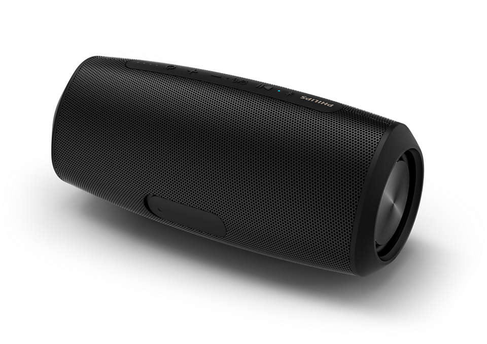 PHILIPS S6305 Bluetooth Lautsprecher, Schwarz, Wasserfest