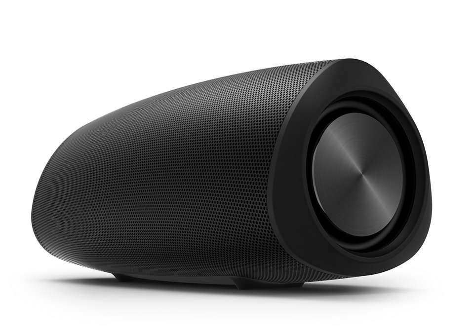 PHILIPS S6305 Bluetooth Lautsprecher, Schwarz, Wasserfest
