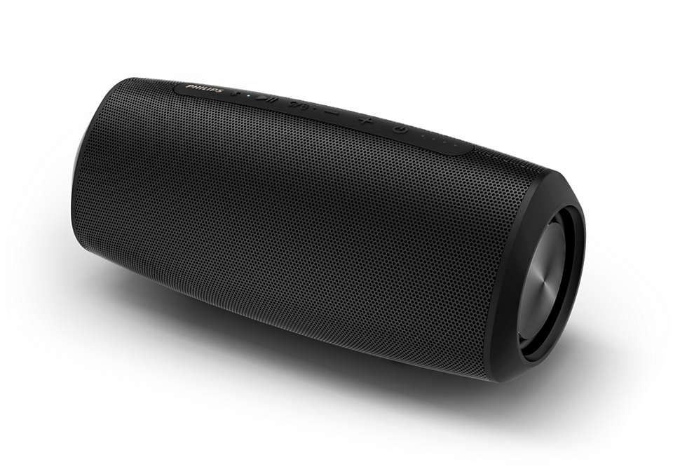 PHILIPS S6305 Bluetooth Lautsprecher, Schwarz, Wasserfest