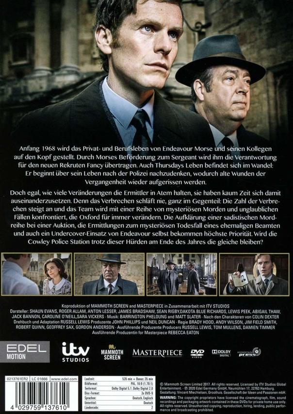 Rückseite einer DVD-Hülle mit Schauspielern und Text auf Deutsch.
