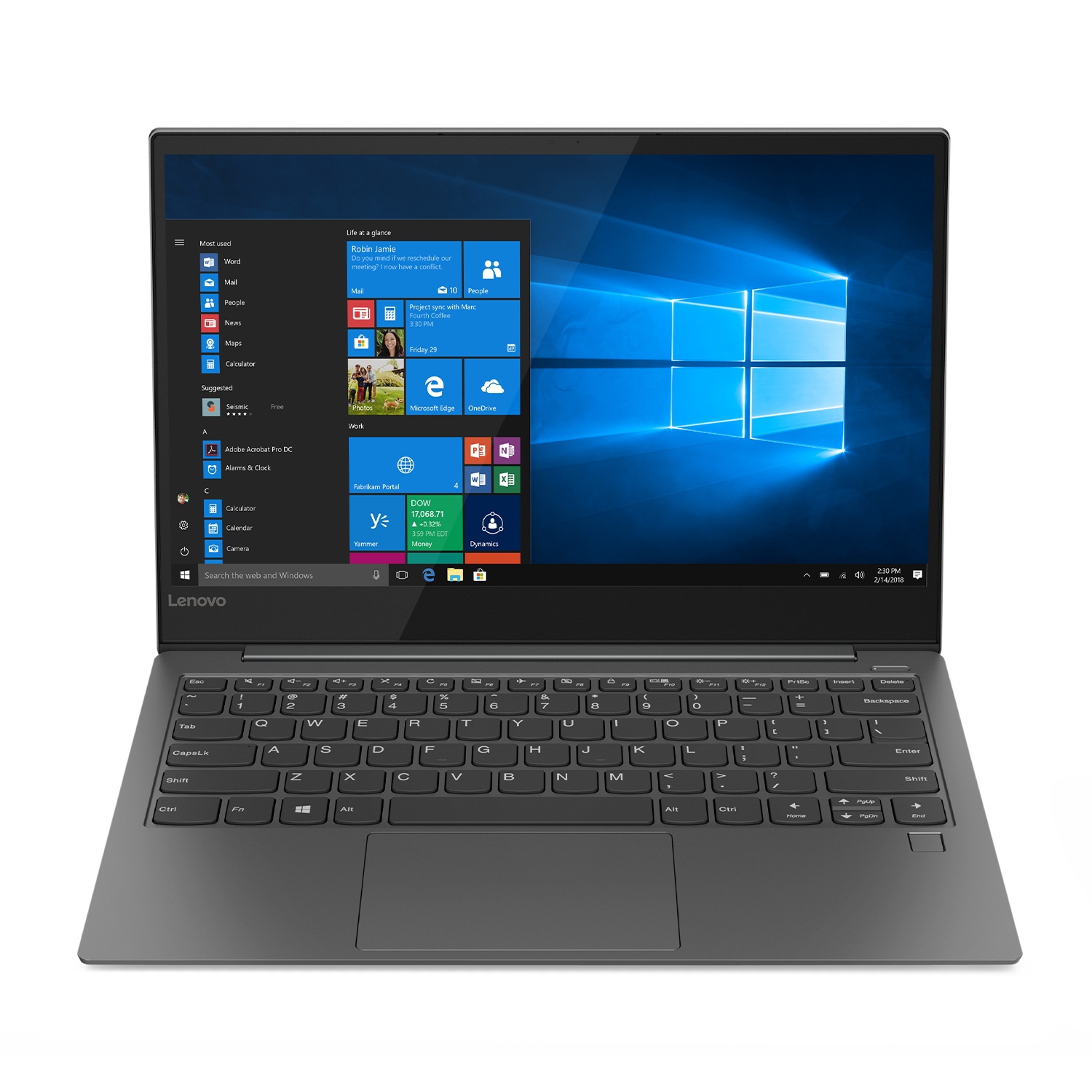 Portátil - Lenovo Yoga S730-13IWL, 13.3 ", Intel® Core™ i5-8265U, 8 GB, 256 GB, Windows 10 Home, Gris