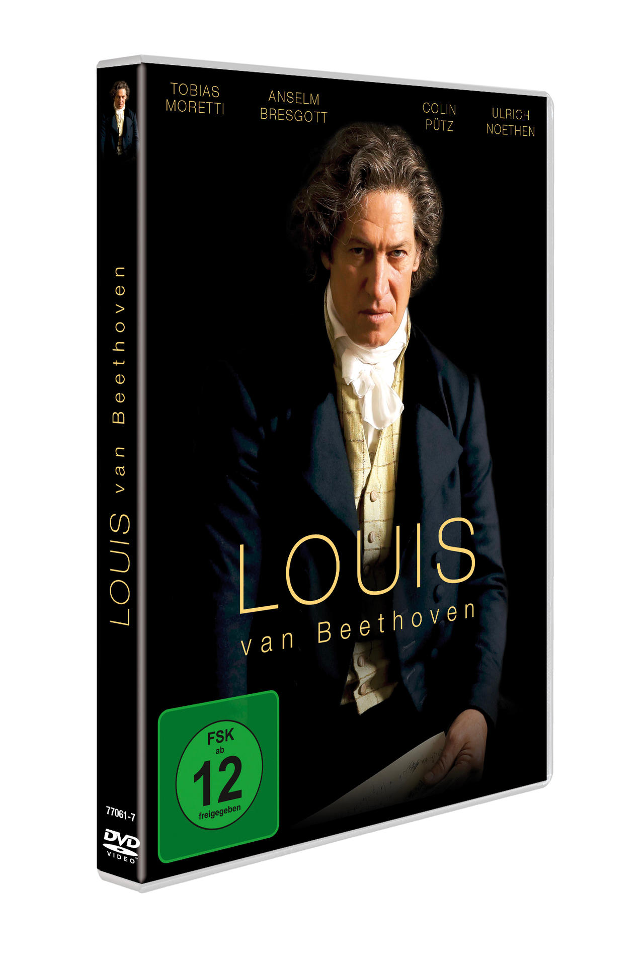 DVD-Cover des Films "Louis van Beethoven" mit einem Mann.