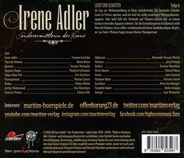 Krone Adler-sonderermittlerin Schatten Der 06-Licht Adler Irene Und Irene (CD) - -