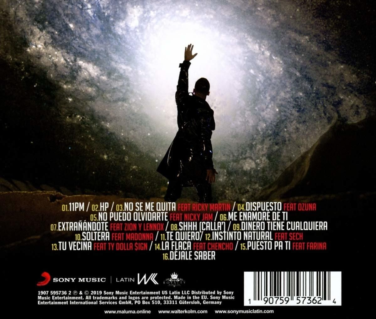 Albumcover mit einer Silhouette eines Mannes, der in den Sternenhimmel greift. Songtitel und Künstlercredits sind unten aufgeführt.