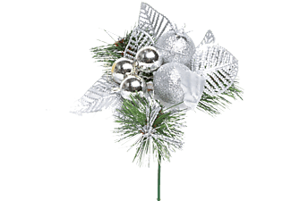 FAMILY CHRISTMAS 58005C Karácsonyi dekor - 21 cm - ezüst