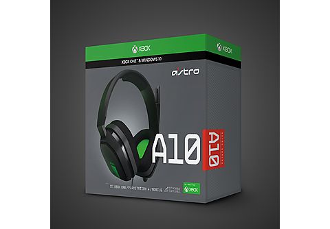 ASTRO GAMING A10 Headset (Xbox One, Xbox X/S, PS4, PS5, Mobile), Grau/Grün