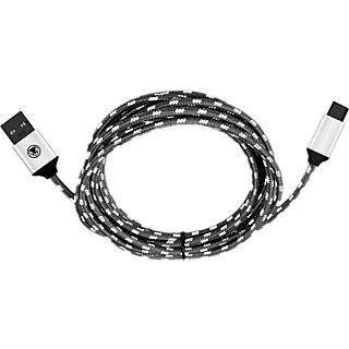 SNAKEBYTE Charge&Data:Cable 5 - USB-C Kabel (Weiss/Schwarz)
