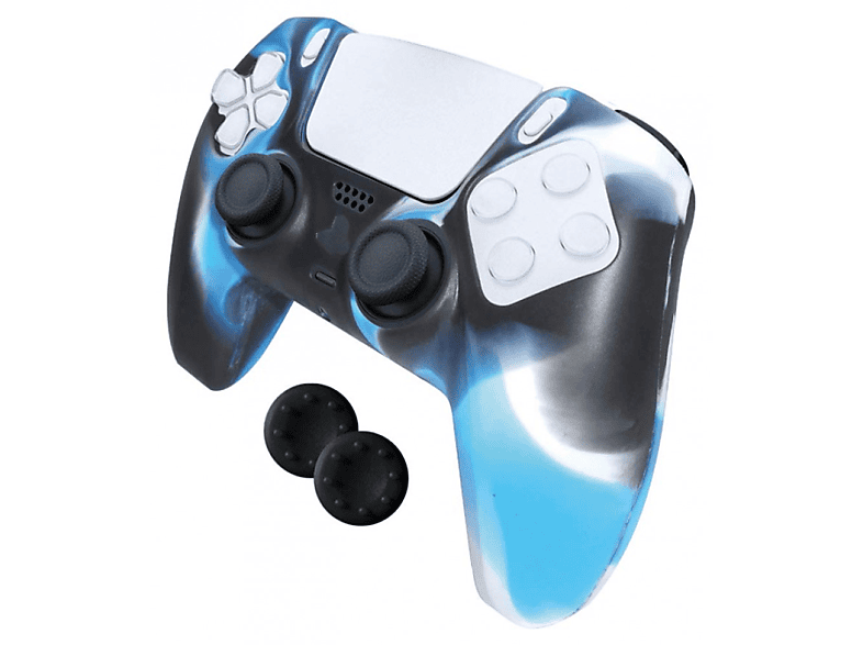 Funda + grips – Ardistel BlackFire Silicone Sleeve Gamer Kit para mandos PS5, Silicona, Multicolor