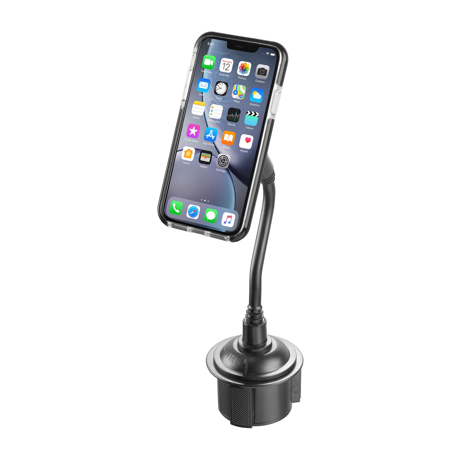 Soporte de móvil para coche - CellularLine MAG4CUPHOLDERK, Universal, Magnético, Negro