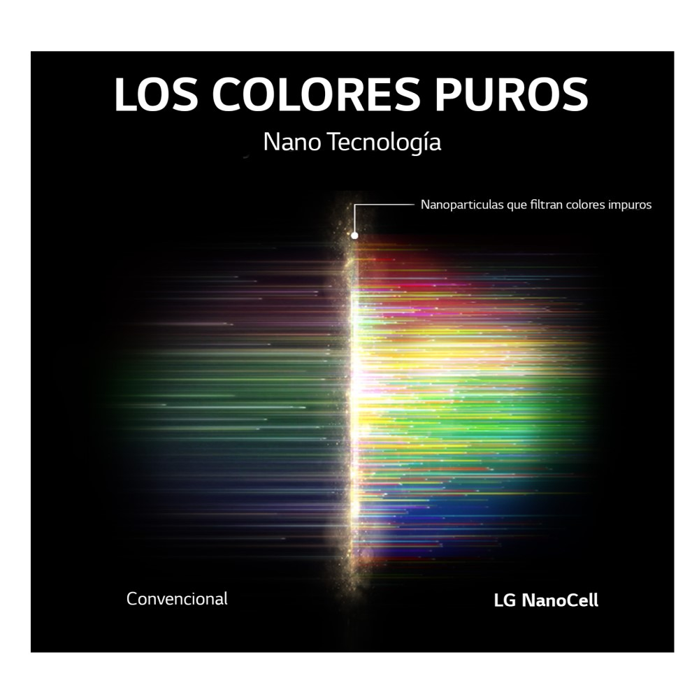 Imagen que muestra una comparación de colores puros e impuros con texto.
