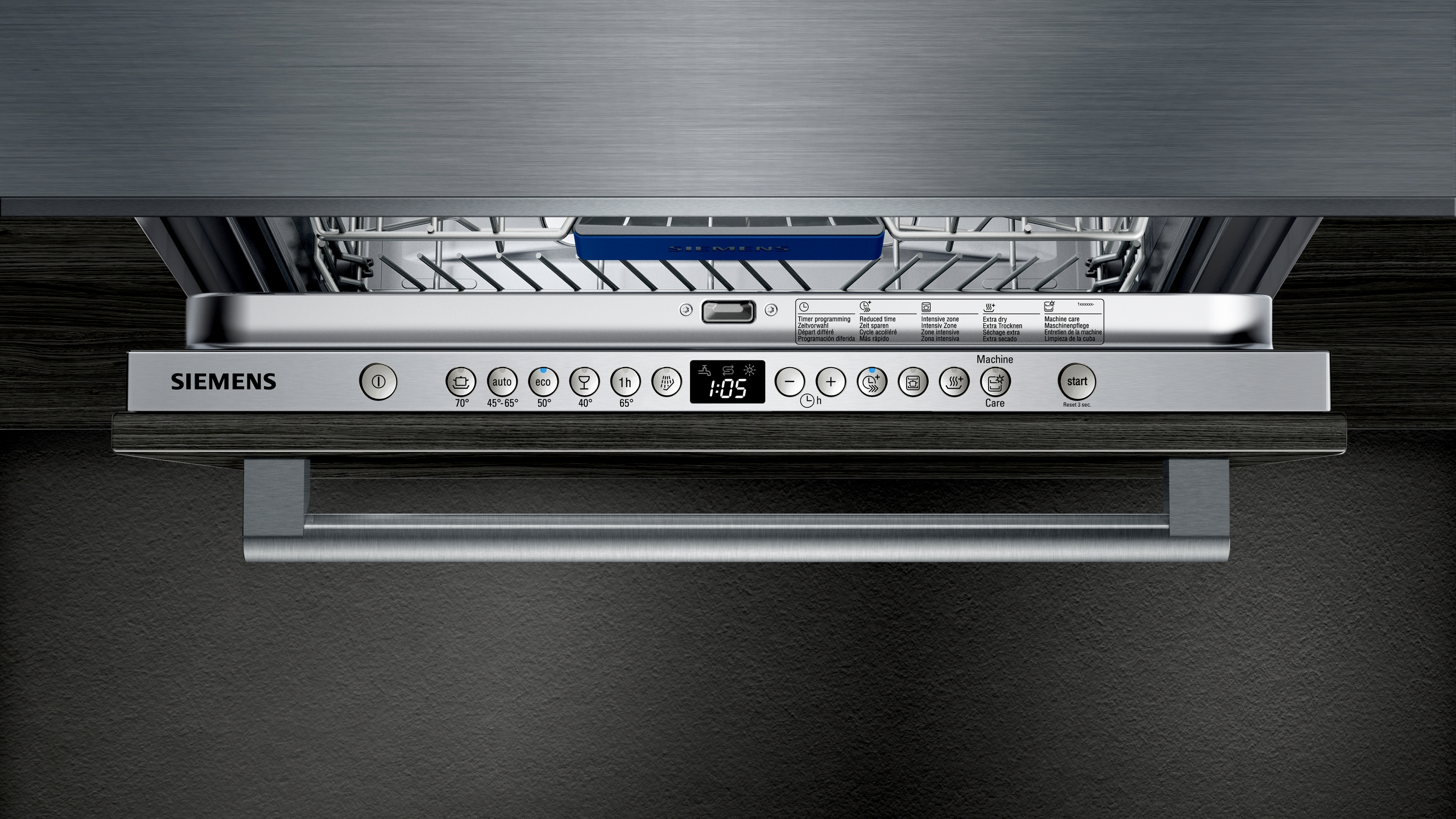 Lavavajillas - Siemens SN736X19NE, 2400 W, 50; 60 Hz, A++,