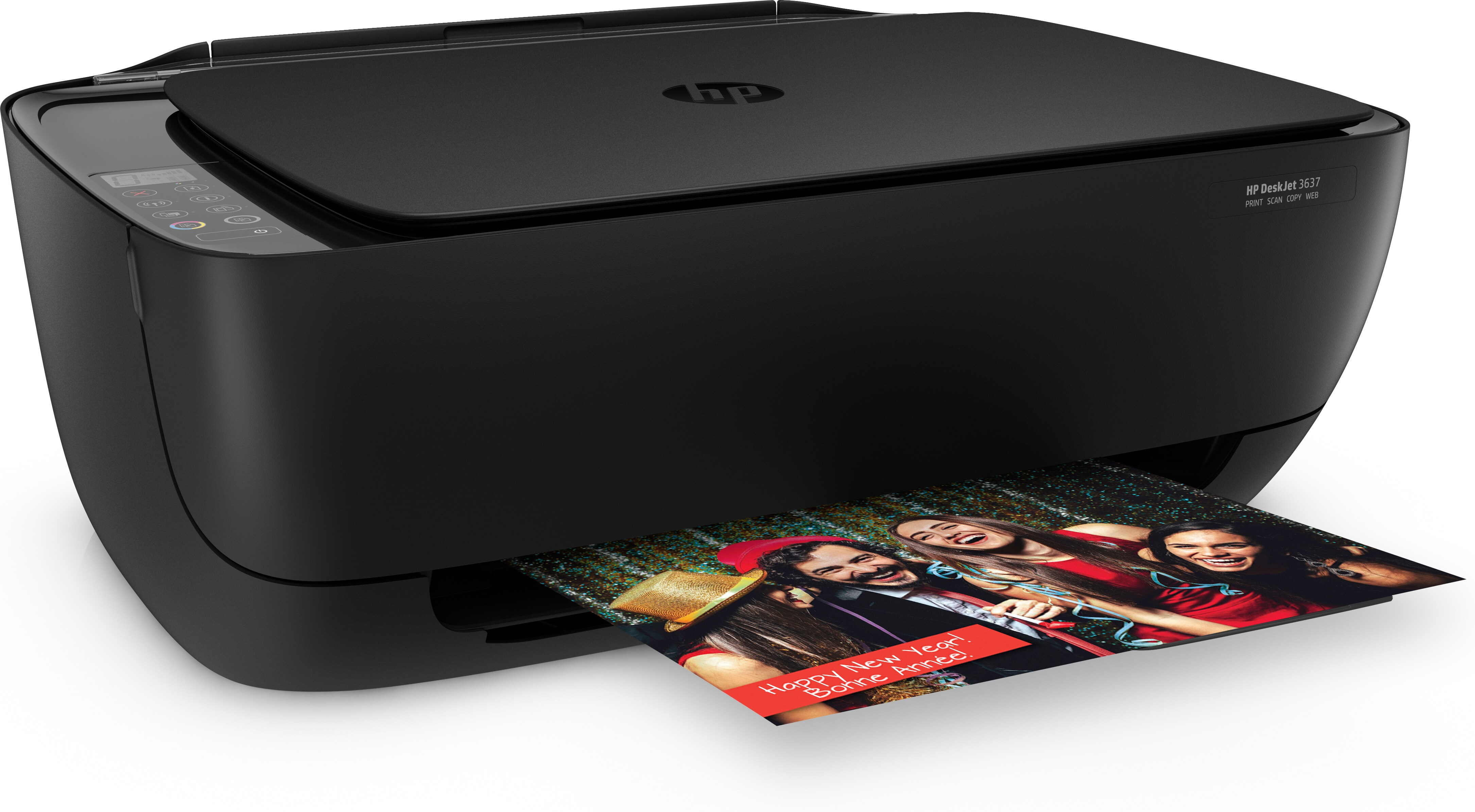 Impresora Multifunción - HP DeskJet 3637, Impresión, copia, escaner, WiFi, USB