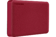 TOSHIBA Canvio Advance Festplatte, 4 TB HDD, 2,5 Zoll, extern, Rot
