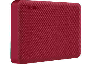 TOSHIBA Canvio Advance Festplatte, 4 TB HDD, 2,5 Zoll, extern, Rot