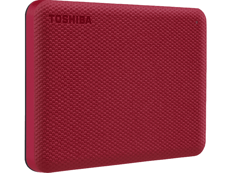 TOSHIBA Canvio Advance Festplatte, 1 TB HDD, 2,5 Zoll, extern, Rot