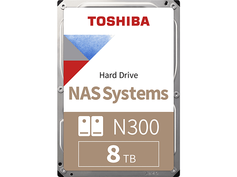 TOSHIBA N300 NAS-Festplatte, 8 TB Interner Speicher, HDD SATA 6 Gbps, 3,5 Zoll, intern