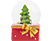 FAMILY CHRISTMAS 58061B Karácsonyi LED-es hógömb - 4 féle (mikulás-hóember, mikulás-pingvin, fenyő, mikulás-maci)