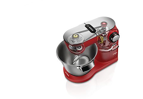 BOSCH MUM9A66R00 Optimum Küchenmaschine Rot (Rührschüsselkapazität: 5,5 l, 1600  Watt) online kaufen | MediaMarkt