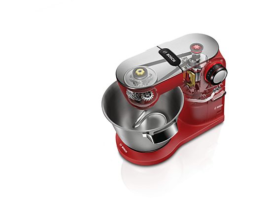 BOSCH MUM9A66R00 Optimum Küchenmaschine Rot (Rührschüsselkapazität: 5,5 l, 1600 Watt)