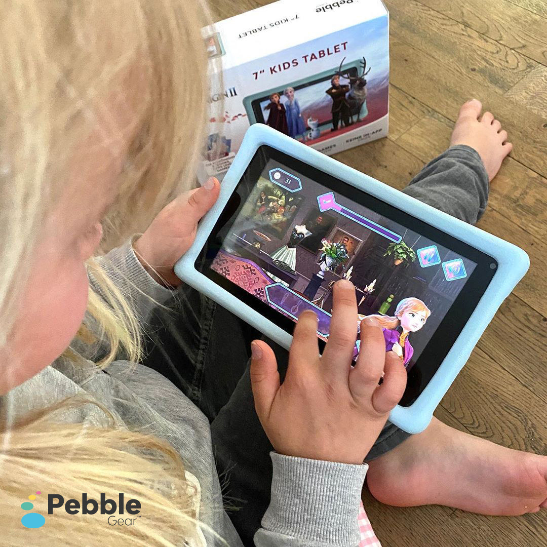 PEBBLE GEAR Cars Kids Tablet Kinder-Tablet, Schwarz