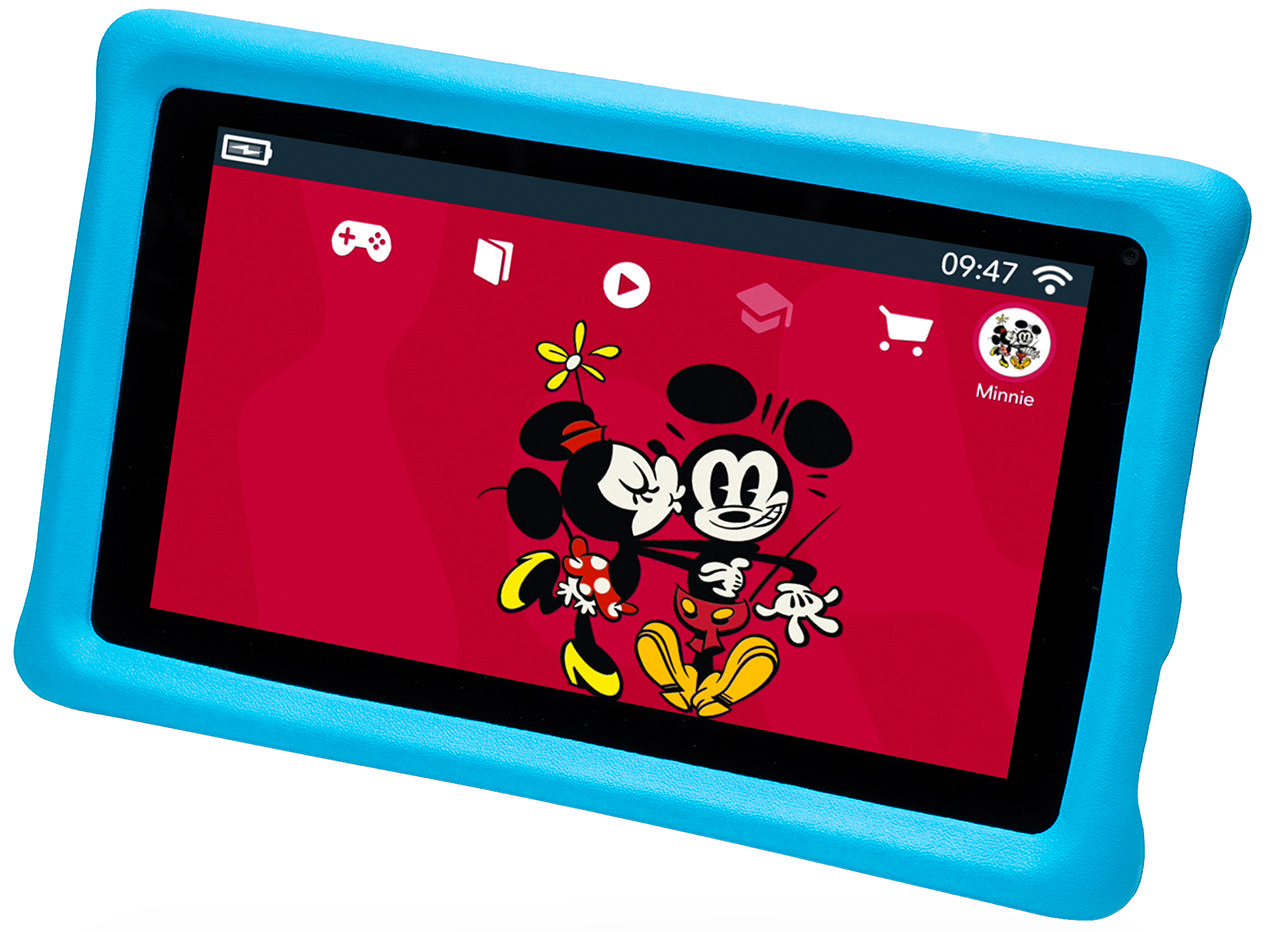 PEBBLE GEAR Mickey and Friends Tablet Kinder-Tablet, Schwarz