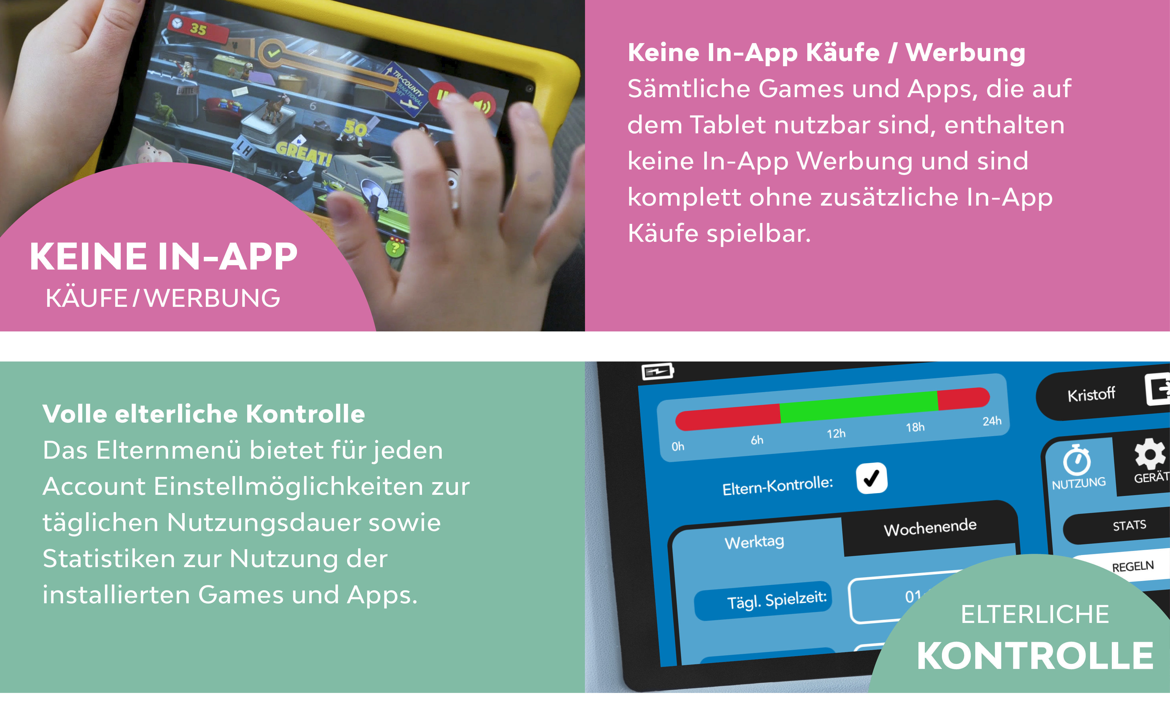 Kinder-Tablet, Schwarz Tablet Mickey PEBBLE and GEAR Friends