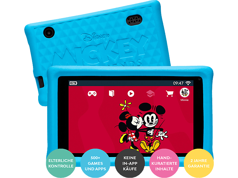 GEAR and Tablet Kinder-Tablet, Schwarz Friends PEBBLE Mickey