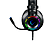 RAMPAGE RM-K19 Forte-Y RGB USB 7.1 Surround Led Işıklı Mikrofonlu Oyuncu Kulak Üstü Kulaklığı Siyah