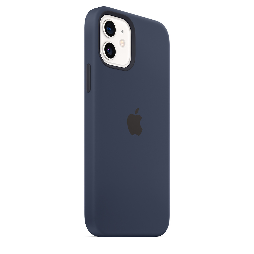 APPLE Silikon Case mit MagSafe, Backcover, für Apple iPhone 12, iPhone 12 Pro, Dunkelmarine
