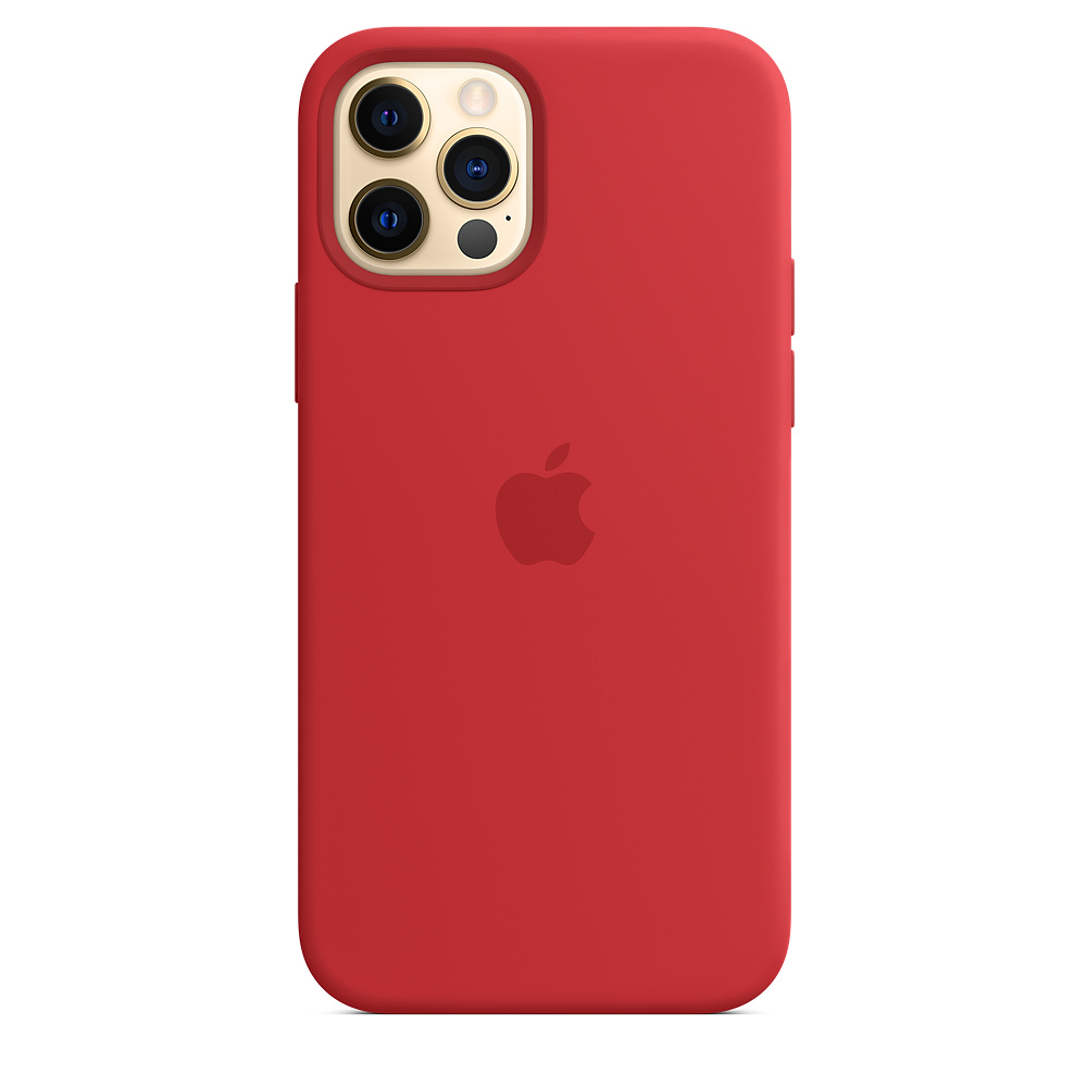 APPLE Silikon Case mit MagSafe Backcover, für Apple iPhone 12, iPhone 12 Pro, (PRODUCT)RED