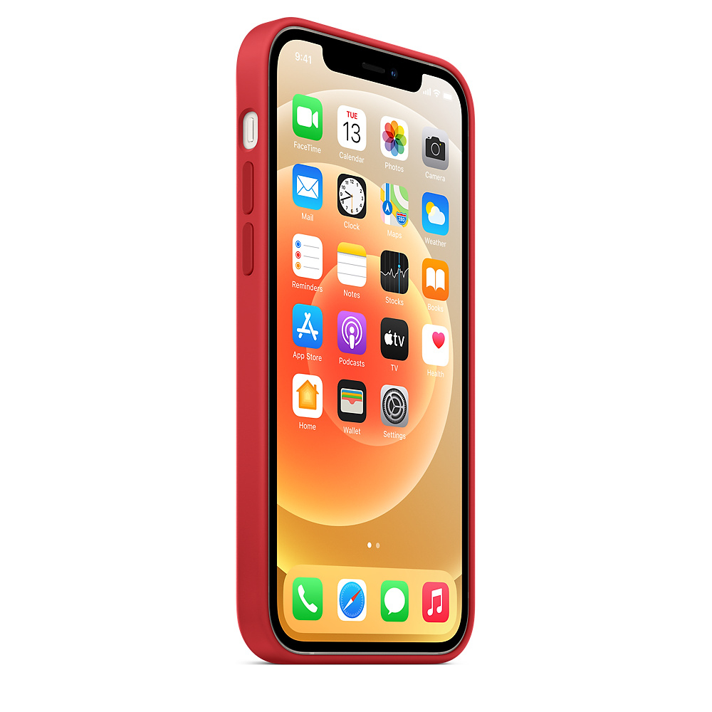 APPLE Silikon Case mit MagSafe Backcover, für Apple iPhone 12, iPhone 12 Pro, (PRODUCT)RED