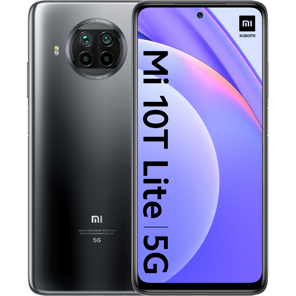Móvil - Xiaomi Mi 10T Lite, Gris, 128 GB, 6 GB, 6.67" Full HD+ Pulsera de actividad Xiaomi Mi Band 4