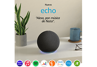 Altavoz inteligente con Alexa - Amazon Echo (4ª Gen), Controlador de Hogar, Antracita