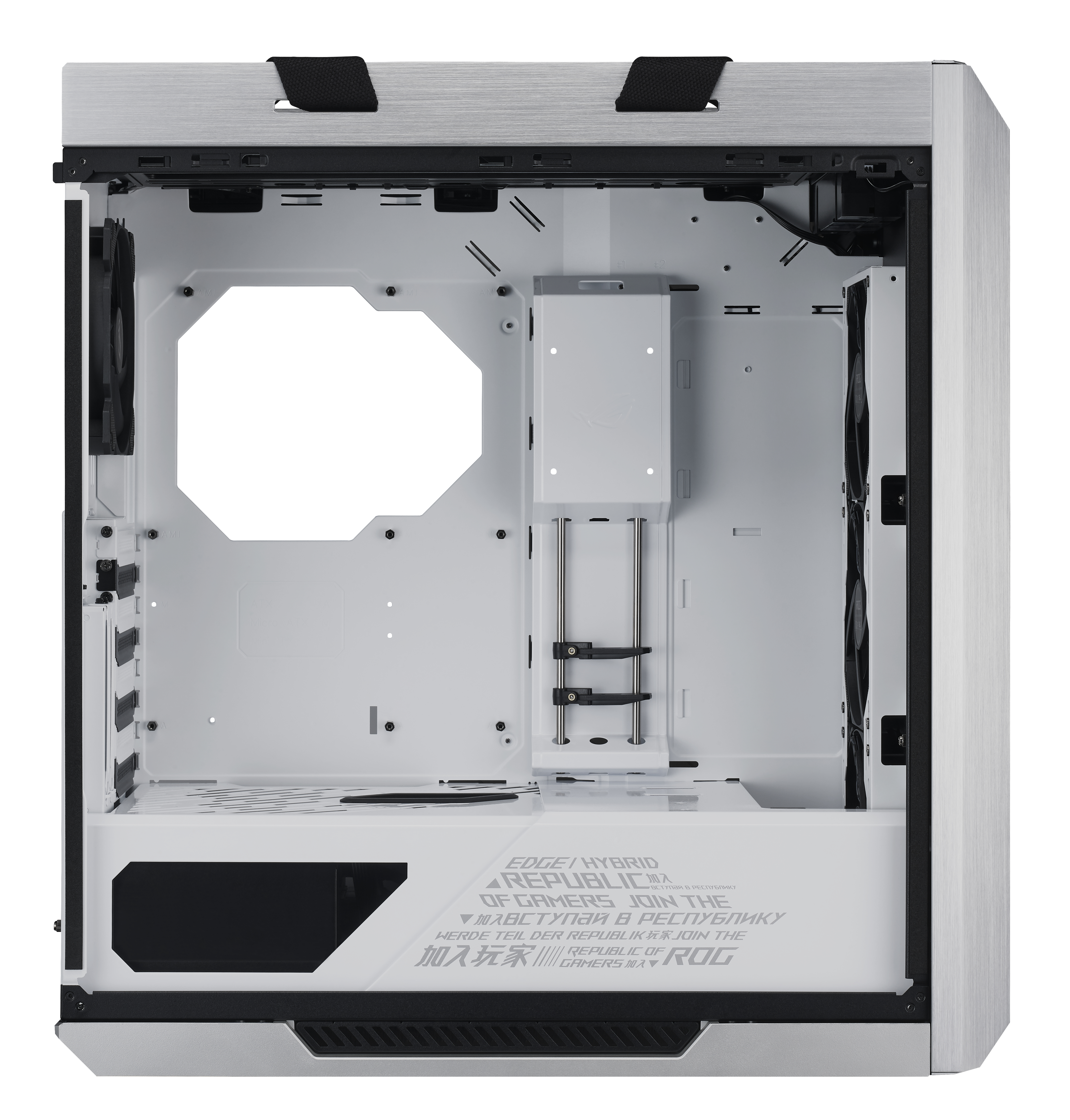 ASUS Strix Helios Gaming PC-Gehäuse, Anthrazit/Schwarz, innen Weiß