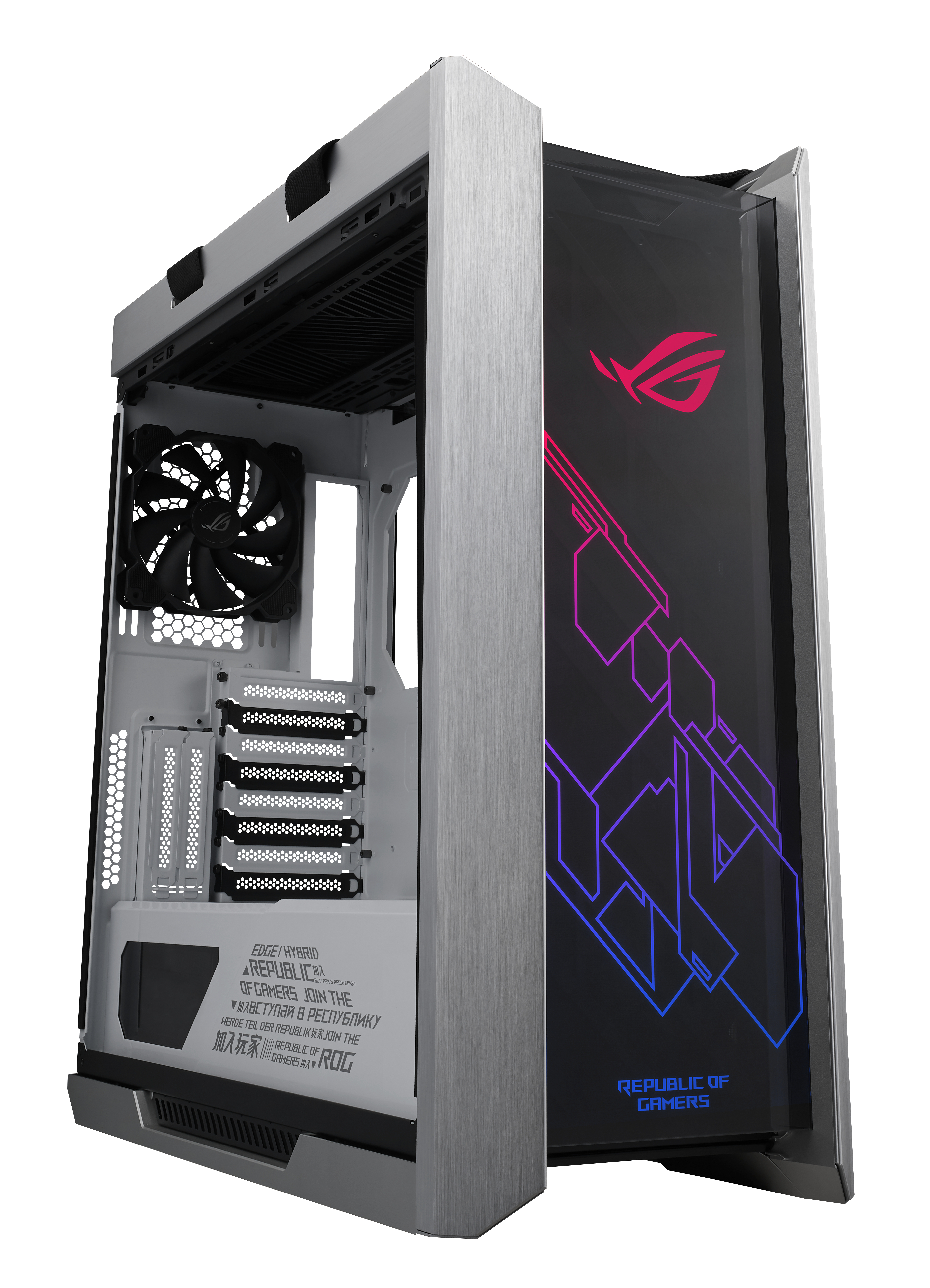 ASUS Strix Helios Gaming PC-Gehäuse, Anthrazit/Schwarz, innen Weiß