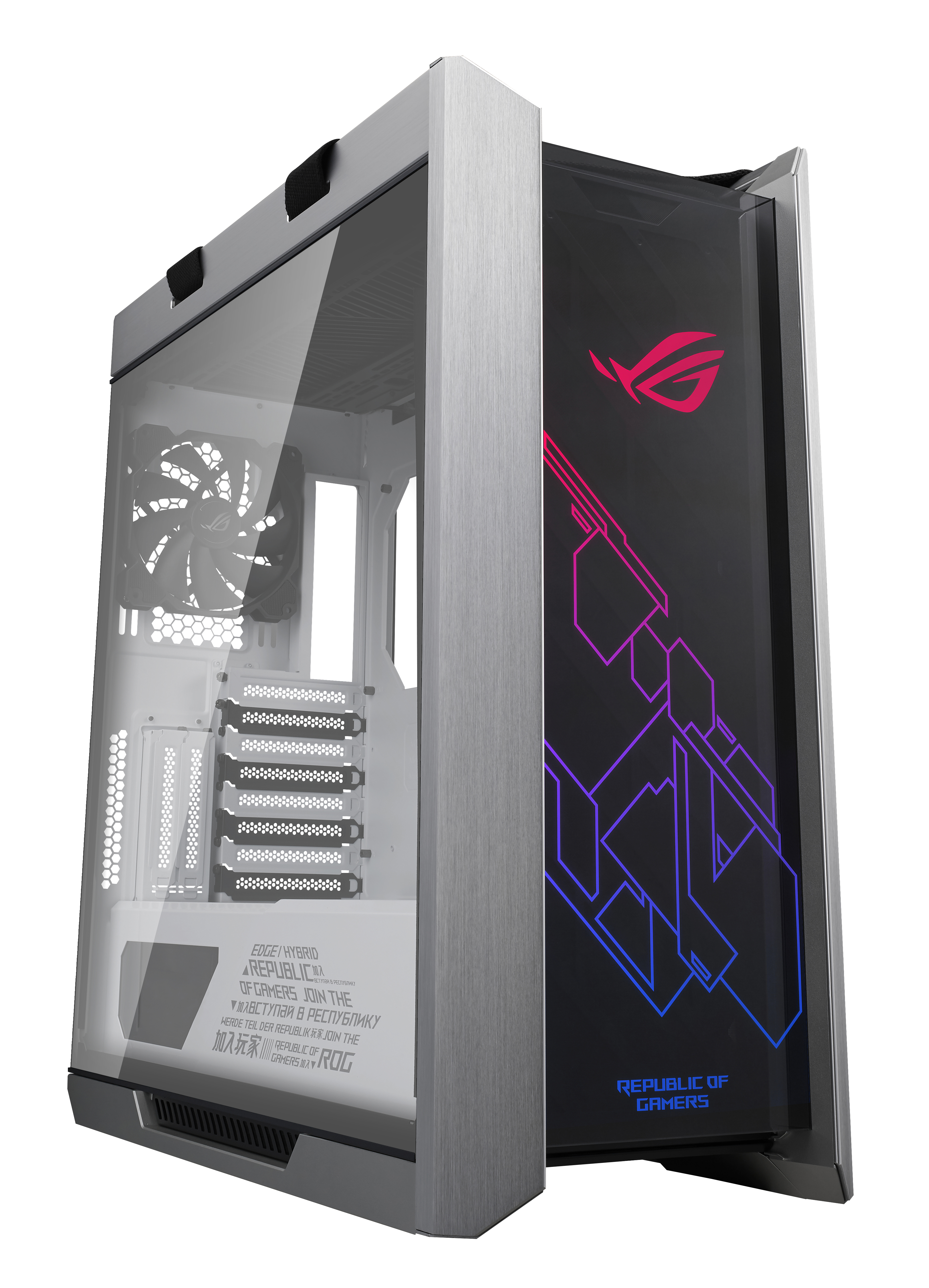 ASUS Strix Helios Gaming PC-Gehäuse, Anthrazit/Schwarz, innen Weiß