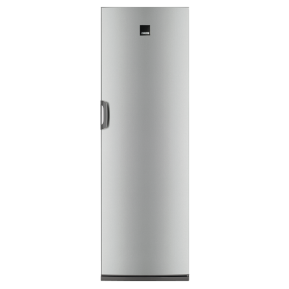 Frigorífico una puerta - Zanussi ZRDN39FX, 186 cm, 388 l, Independiente, 38 dB,  Inox