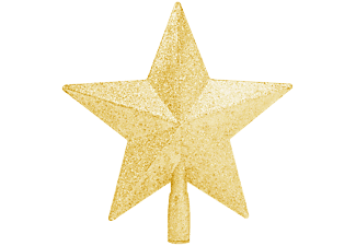 FAMILY CHRISTMAS 58065A Karácsonyfa csúcsdísz - csillag alakú - 20 x 19 cm - arany