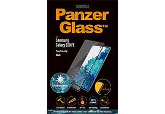 PANZERGLASS Antibacteriële Zwarte Case Friendly voor Samsung Galaxy S20 FE
