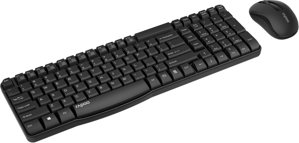 RAPOO Clavier sans fil + Souris sans fil X1800S AZERTY BE (19459)
