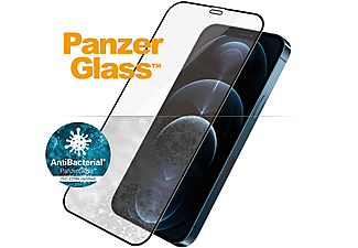 PANZERGLASS Antibacteriële Zwarte Case Friendly voor Apple iPhone 12 Pro Max