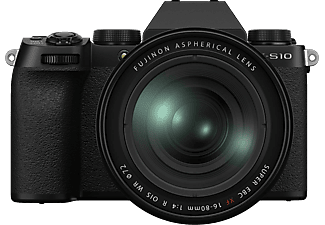 FUJIFILM Systemkamera X-S10 mit Objektiv XF 16-80mm f4.0 R OIS WR (16670077)