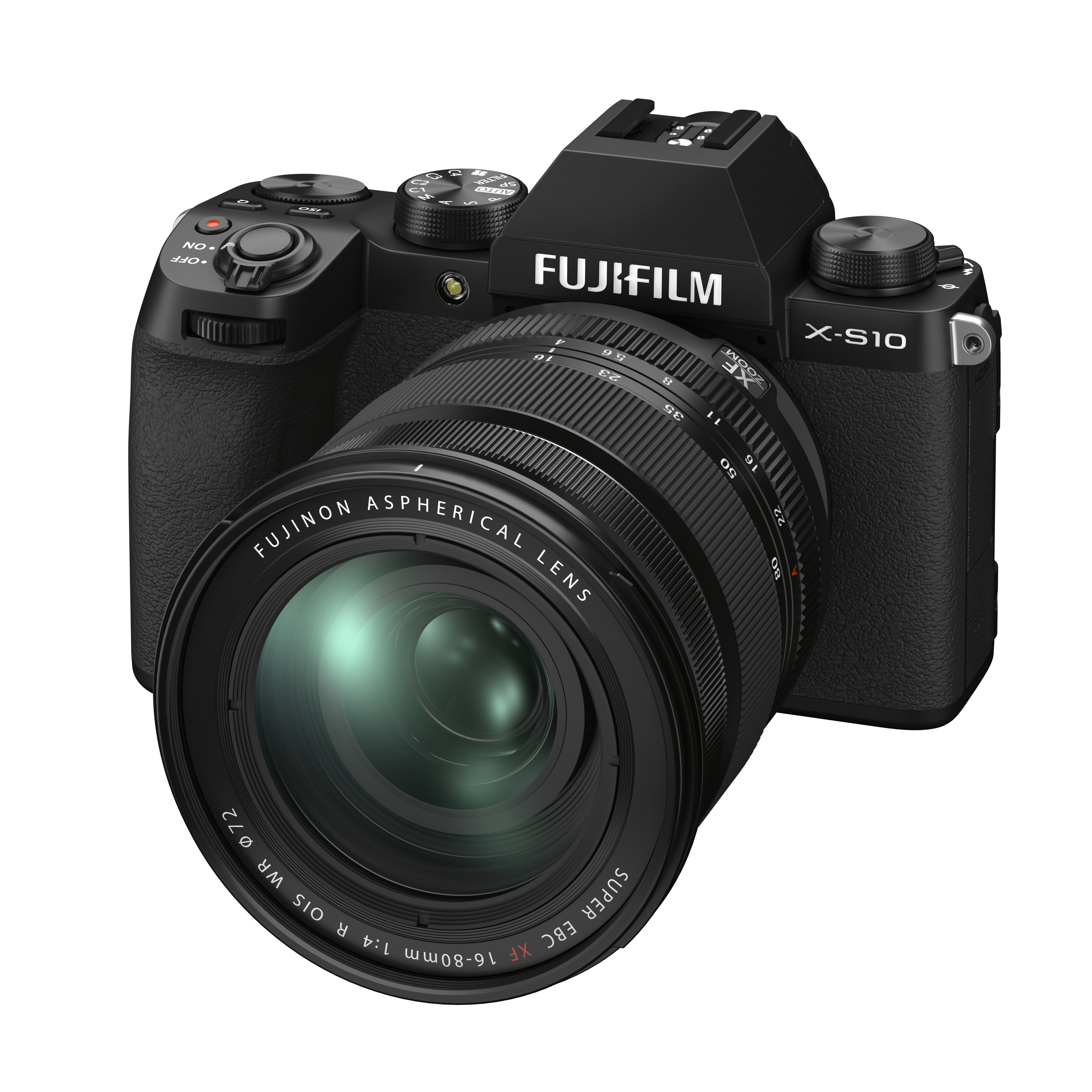 FUJIFILM X-S10 Kit Systemkamera mit Objektiv 16-80 mm, 7,6 cm Display Touchscreen, WLAN