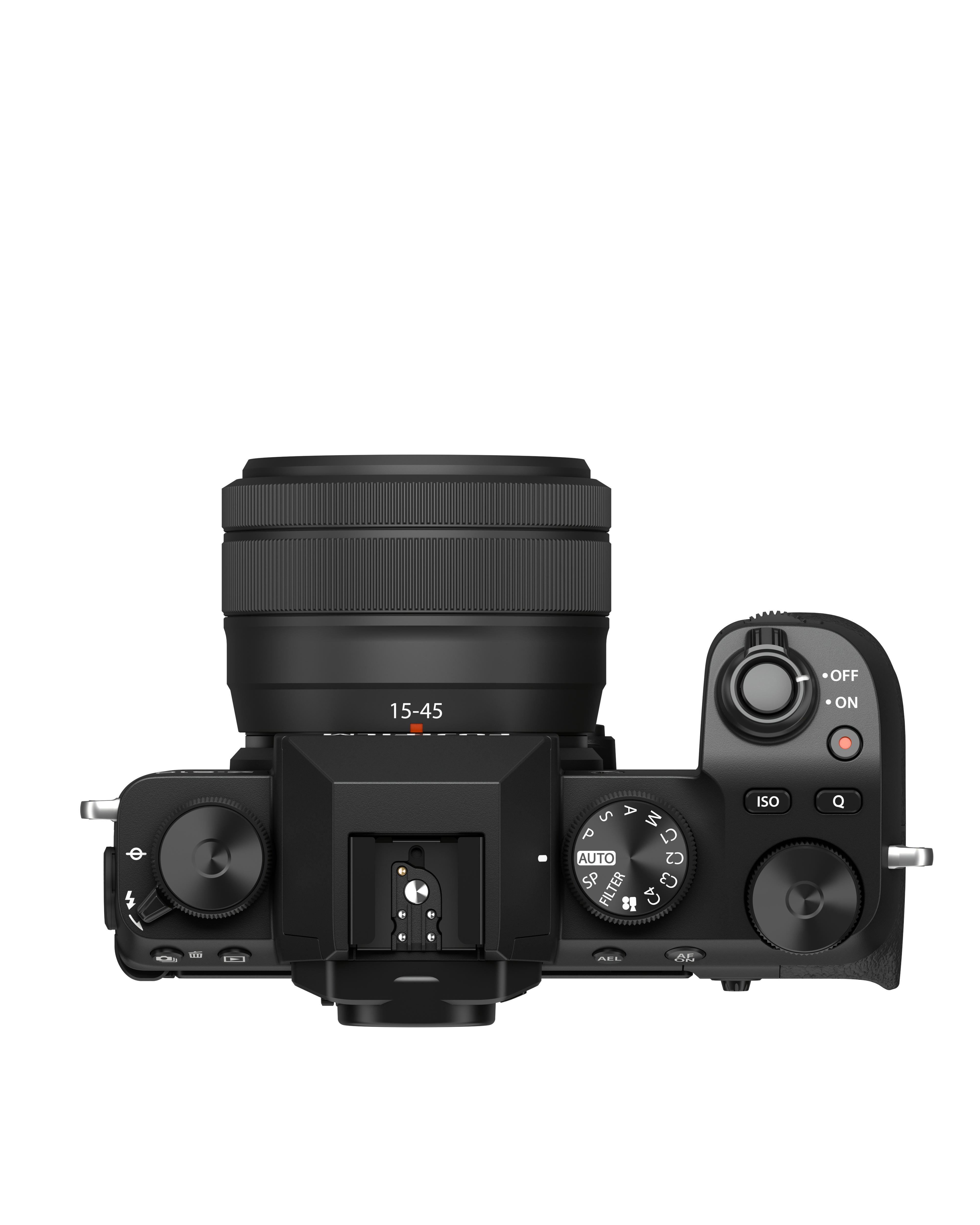 FUJIFILM X-S10 Kit Systemkamera mit Objektiv 15-45 mm, 7,6 cm Display Touchscreen, WLAN