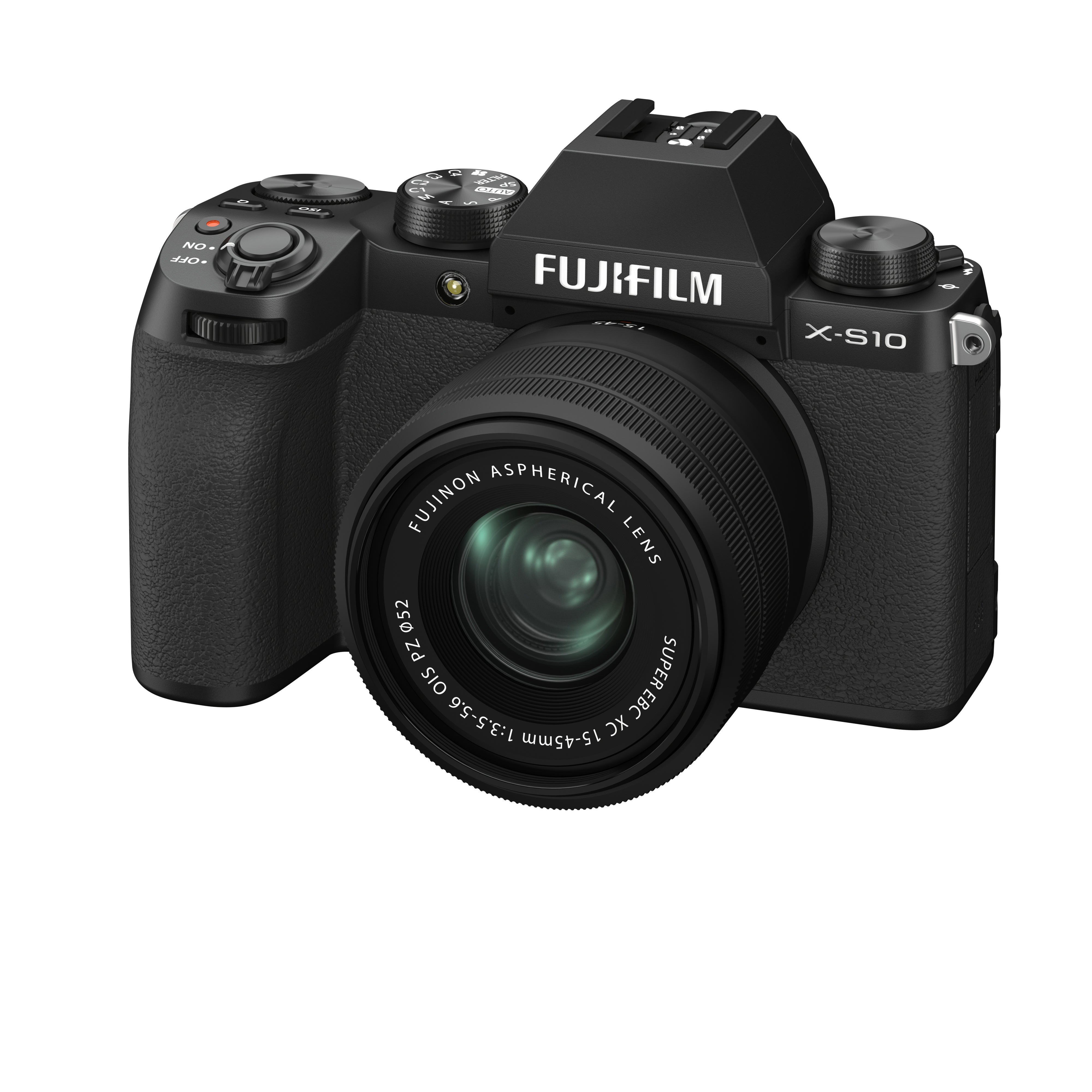 FUJIFILM X-S10 Kit Systemkamera mit Objektiv 15-45 mm, 7,6 cm Display Touchscreen, WLAN